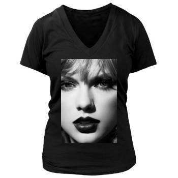 Taylor Swift Women's Deep V-Neck TShirt