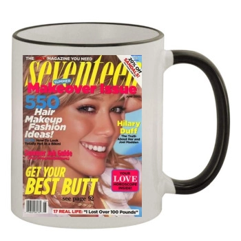 Hilary Duff 11oz Colored Rim & Handle Mug