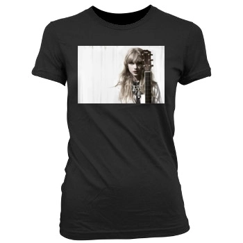 Taylor Swift Women's Junior Cut Crewneck T-Shirt