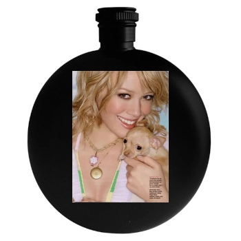 Hilary Duff Round Flask