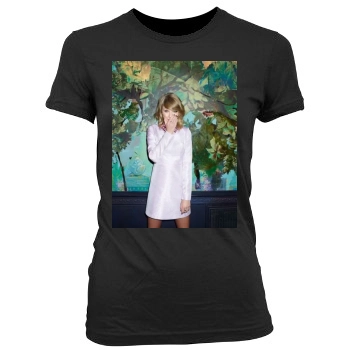 Taylor Swift Women's Junior Cut Crewneck T-Shirt