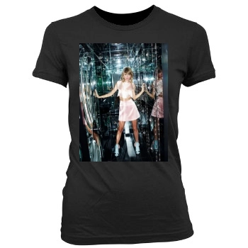 Taylor Swift Women's Junior Cut Crewneck T-Shirt