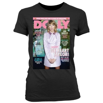 Taylor Swift Women's Junior Cut Crewneck T-Shirt