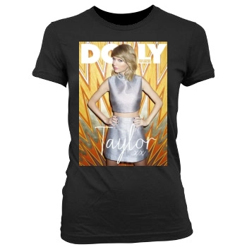 Taylor Swift Women's Junior Cut Crewneck T-Shirt