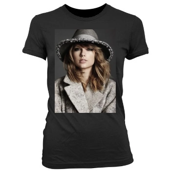 Taylor Swift Women's Junior Cut Crewneck T-Shirt