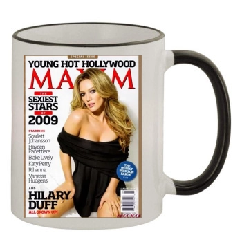 Hilary Duff 11oz Colored Rim & Handle Mug