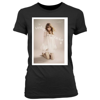 Taylor Swift Women's Junior Cut Crewneck T-Shirt