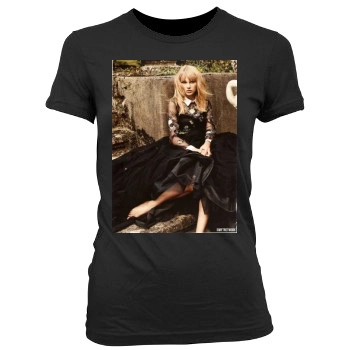 Taylor Swift Women's Junior Cut Crewneck T-Shirt