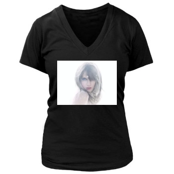 Taylor Swift Women's Deep V-Neck TShirt