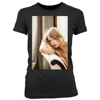 Taylor Swift Women's Junior Cut Crewneck T-Shirt