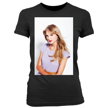 Taylor Swift Women's Junior Cut Crewneck T-Shirt