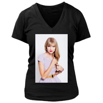 Taylor Swift Women's Deep V-Neck TShirt