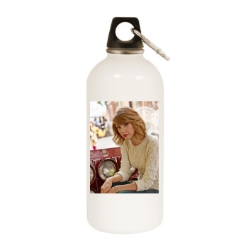 Taylor Swift White Water Bottle With Carabiner