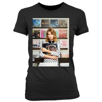 Taylor Swift Women's Junior Cut Crewneck T-Shirt