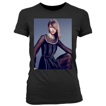 Taylor Swift Women's Junior Cut Crewneck T-Shirt