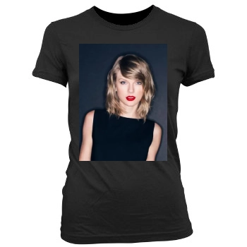 Taylor Swift Women's Junior Cut Crewneck T-Shirt