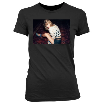 Taylor Swift Women's Junior Cut Crewneck T-Shirt