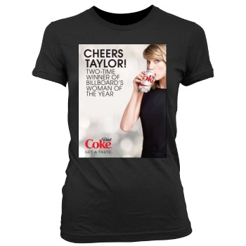 Taylor Swift Women's Junior Cut Crewneck T-Shirt