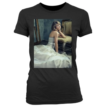 Taylor Swift Women's Junior Cut Crewneck T-Shirt