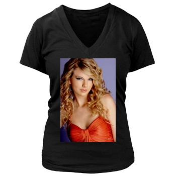 Taylor Swift Women's Deep V-Neck TShirt