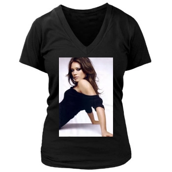 Hilary Duff Women's Deep V-Neck TShirt