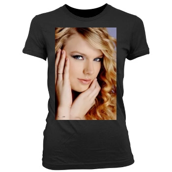 Taylor Swift Women's Junior Cut Crewneck T-Shirt