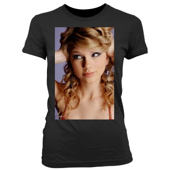 Taylor Swift Women's Junior Cut Crewneck T-Shirt