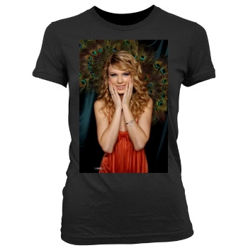 Taylor Swift Women's Junior Cut Crewneck T-Shirt