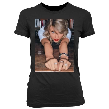 Taylor Swift Women's Junior Cut Crewneck T-Shirt