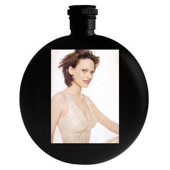 Hilary Swank Round Flask