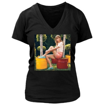 Taylor Swift Women's Deep V-Neck TShirt