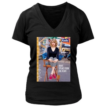 Taylor Swift Women's Deep V-Neck TShirt