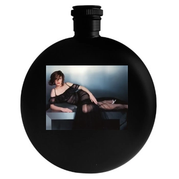 Hilary Swank Round Flask