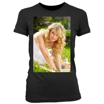 Taylor Swift Women's Junior Cut Crewneck T-Shirt