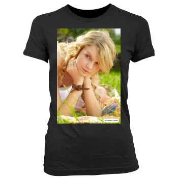 Taylor Swift Women's Junior Cut Crewneck T-Shirt