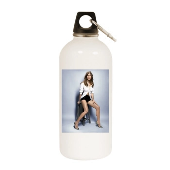 Hilary Swank White Water Bottle With Carabiner