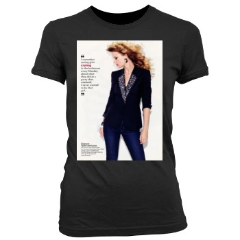 Taylor Swift Women's Junior Cut Crewneck T-Shirt