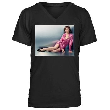 Hilary Swank Men's V-Neck T-Shirt