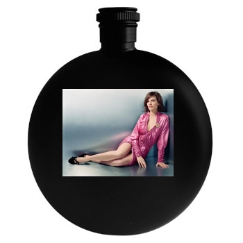 Hilary Swank Round Flask