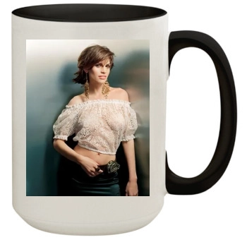 Hilary Swank 15oz Colored Inner & Handle Mug