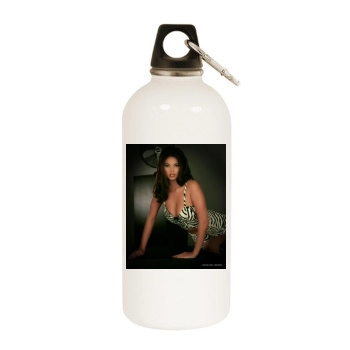 Tera Patrick White Water Bottle With Carabiner