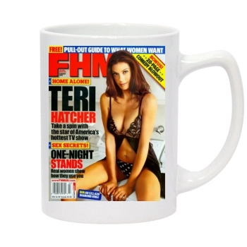 Teri Hatcher 14oz White Statesman Mug