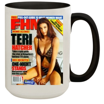 Teri Hatcher 15oz Colored Inner & Handle Mug