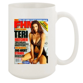 Teri Hatcher 15oz White Mug