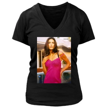 Teri Hatcher Women's Deep V-Neck TShirt