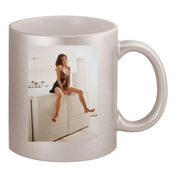 Teri Hatcher 11oz Metallic Silver Mug