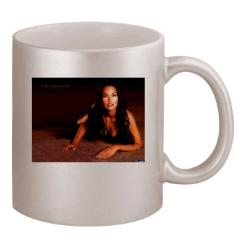 Tia Carrere 11oz Metallic Silver Mug