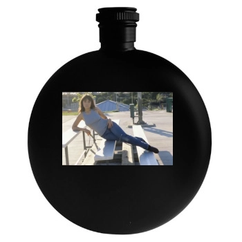 Tia Carrere Round Flask