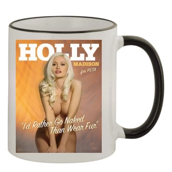 Holly Madison 11oz Colored Rim & Handle Mug