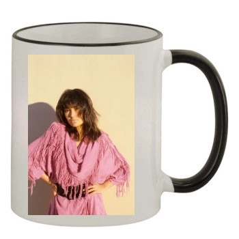 Tia Carrere 11oz Colored Rim & Handle Mug